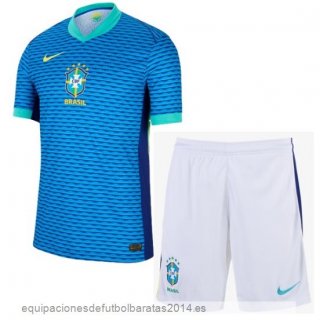 Nuevo 2ª Conjunto De Niños Brasil 2024 Azul Blanco Baratas