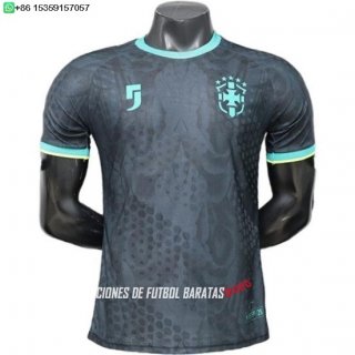 Nuevo Especial Jugadores Camiseta Brasil 2026 Negro Verde Baratas