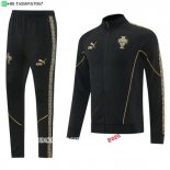 Nuevo Conjunto Completo Ropa Deportiva Con Cremallera Larga Portugal 2026 Negro I Amarillo Baratas