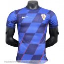 Nuevo 2ª Jugadores Camiseta Croacia 2024 Azul Baratas