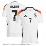 Nuevo NO.7 Havertz Tailandia 1ª Camiseta Alemania 2024 Blanco Baratas