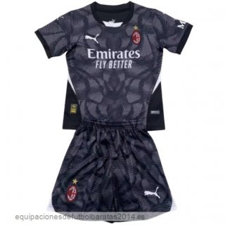 Nuevo Portero Conjunto De Niños AC Milan 24/25 Negro Baratas