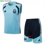 Nuevo Entrenamiento Sin Mangas Conjunto Completo Argentina 2026 Azul Baratas