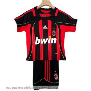 Nuevo 1ª Conjunto De Niños AC Milan Retro 2006 2007 Rojo Baratas