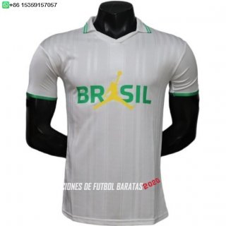 Nuevo Especial Jugadores Camiseta Brasil 2026 Blanco Verde Amarillo Baratas