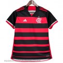 Nuevo 1ª Camiseta Mujer Flamengo 24/25 Rojo Negro Baratas