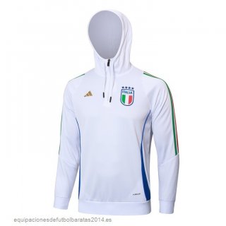 Nuevo Chaqueta Con Capucha Italia 2024 Blanco Baratas