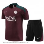 Nuevo Entrenamiento Conjunto Completo Paris Saint Germain 23/24 Borgona Negro Baratas