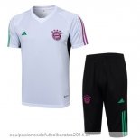 Nuevo Entrenamiento Conjunto Completo Bayern Munich 23/24 Blanco Negro Purpura Baratas