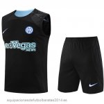 Nuevo Entrenamiento Sin Mangas Conjunto Completo Inter Milan 23/24 Negro Baratas Nuevo Entrenamiento Sin Mangas Conjunto Completo Inter Milan 23/24 Negro Baratas