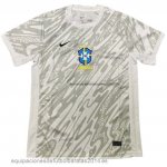 Nuevo Tailandia Portero Camiseta Brasil 2024 Blanco Baratas Nuevo Tailandia Portero Camiseta Brasil 2024 Blanco Baratas