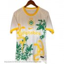 Nuevo Tailandia Especial Camiseta Inter Milan 24/25 Blanco Amarillo Baratas