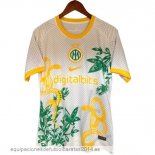 Nuevo Tailandia Especial Camiseta Inter Milan 24/25 Blanco Amarillo Baratas