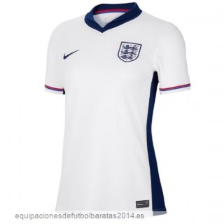 Nuevo 1ª Camiseta Mujer Inglaterra 2024 Blanco Baratas