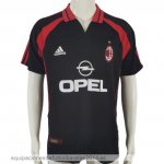 Nuevo 3ª Camiseta AC Milan Retro 2000 2001 Negro Baratas Nuevo 3ª Camiseta AC Milan Retro 2000 2001 Negro Baratas