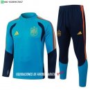 Nuevo Conjunto Completo Sudadera Entrenamiento España 2026 Azul Baratas