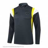 Nuevo Sudadera Entrenamiento Borussia Dortmund 23/24 Gris Amarillo Baratas