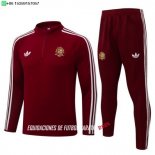 Nuevo Conjunto Completo Sudadera Entrenamiento Niños España 2026 Borgona Baratas