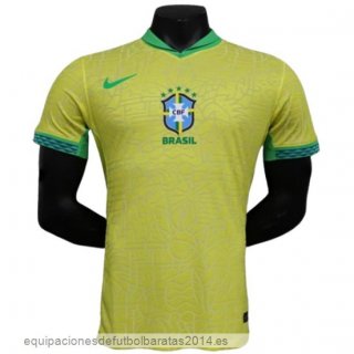 Nuevo 1ª Jugadores Camiseta Brasil 2024 Amarillo Verde Baratas