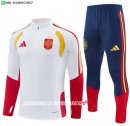 Nuevo Conjunto Completo Sudadera Entrenamiento España 2026 Blanco Rojo Azul Baratas