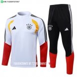 Nuevo Conjunto Completo Sudadera Entrenamiento Niños Alemania 2026 Blanco Negro Baratas