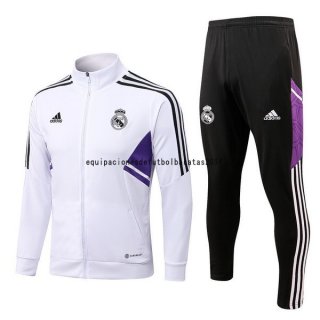 Nuevo Chandal Niños Real Madrid 2022 2023 Blanco I Negro Baratas