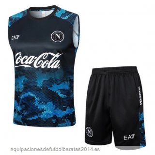 Entrenamiento Sin Mangas Conjunto Completo Napoli 24/25 Azul Negro Baratas