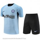 Nuevo Entrenamiento Conjunto Completo Inter Milan 23/24 Azul IIII Negro Baratas