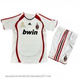 Nuevo 2ª Conjunto De Niños AC Milan Retro 2006 2007 Blanco Baratas