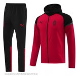Nuevo Conjunto Completo Chaqueta Con Capucha AC Milan 24/25 Negro Rojo Baratas Nuevo Conjunto Completo Chaqueta Con Capucha AC Milan 24/25 Negro Rojo Baratas
