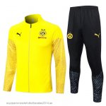 Nuevo Conjunto Completo Ropa Deportiva Con Cremallera Larga Borussia Dortmund 23/24 Amarillo I Negro Baratas