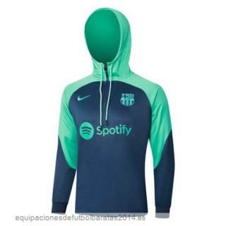 Nuevo Chaqueta Con Capucha Barcelona 23/24 Verde Azul Baratas