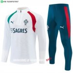 Nuevo Conjunto Completo Sudadera Entrenamiento Portugal 2026 Blanco Verde Rojo Baratas