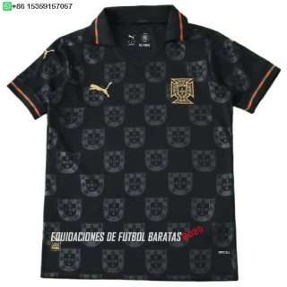 Nuevo Especial Camiseta Mujer Portugal 2026 Negro Baratas