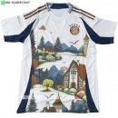 Nuevo Tailandia Portero Camiseta Bayern Múnich 25/26 Blanco Azul Baratas