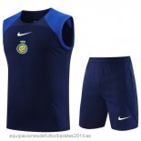 Nuevo Entrenamiento Sin Mangas Conjunto Completo Al Nassr 23/24 Azul Baratas