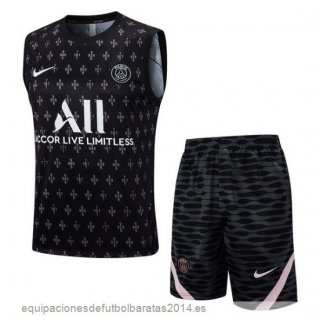 Nuevo Entrenamiento Sin Mangas Conjunto Completo Paris Saint Germain 23/24 Negro Rosa Blanco Baratas