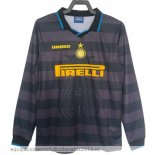 Nuevo Camiseta 3ª Equipación Manga Larga Inter Milán Retro 1997 1998 Baratas