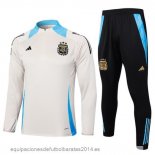 Nuevo Conjunto Completo Sudadera Entrenamiento Argentina 2024 Amarillo Azul Baratas