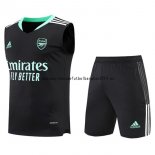 Nuevo Entrenamiento Sin Mangas Conjunto Completo Arsenal 22/23 Negro Verde Baratas