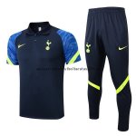 Nuevo Conjunto Completo Polo Tottenham Hotspur 22/23 Negro Azul Baratas