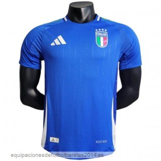 Nuevo 1ª Jugadores Camiseta Italia 2024 Azul Baratas