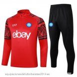 Nuevo Conjunto Completo Sudadera Entrenamiento Napoli 23/24 Rojo Negro Baratas