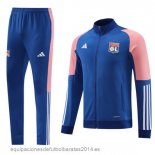 Nuevo Conjunto Completo Ropa Deportiva Con Cremallera Larga Lyon 23/24 Azul Rosa Baratas