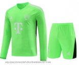 Nuevo Tailandia Manga Larga Portero Conjunto De Hombre Bayern Munich 23/24 Verde Baratas