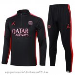 Nuevo Conjunto Completo Sudadera Entrenamiento Paris Saint Germain 23/24 Rojo II Negro Baratas