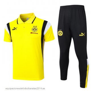 Nuevo Conjunto Completo Polo Borussia Dortmund 23/24 Amarillo Blanco Negro Baratas