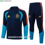 Nuevo Conjunto Completo Sudadera Entrenamiento Niños España 2026 Azul Marino Baratas
