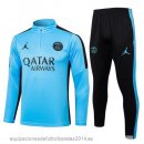 Nuevo Conjunto Completo Sudadera Entrenamiento Paris Saint Germain Niños 23/24 Azul II Negro Baratas