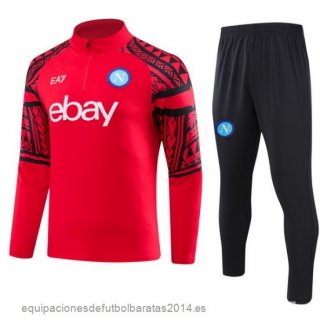 Nuevo Conjunto Completo Sudadera Entrenamiento Niños Napoli 23/24 Rojo Baratas